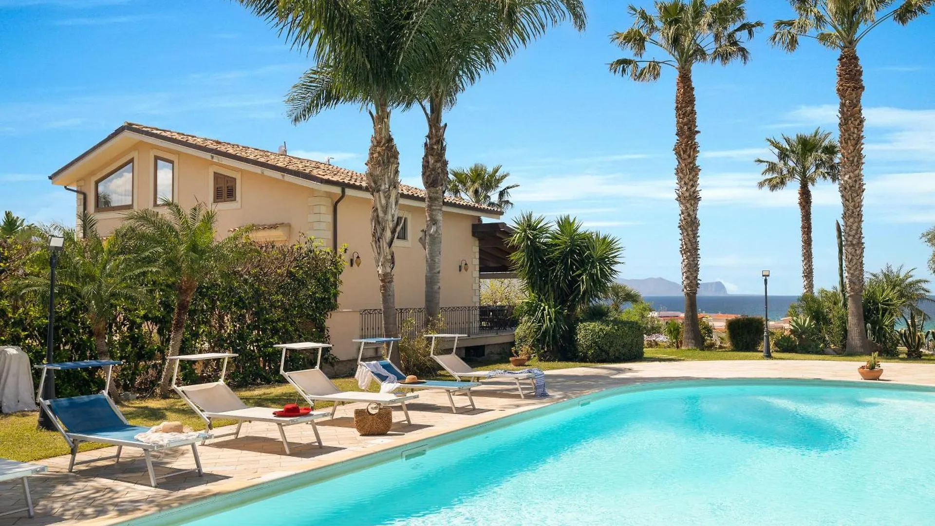 Panoramica Villa Con Piscina Sul Mare Cinisi 0*,