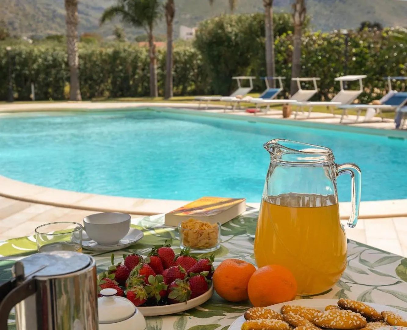 Panoramica Villa Con Piscina Sul Mare Cinisi Italy