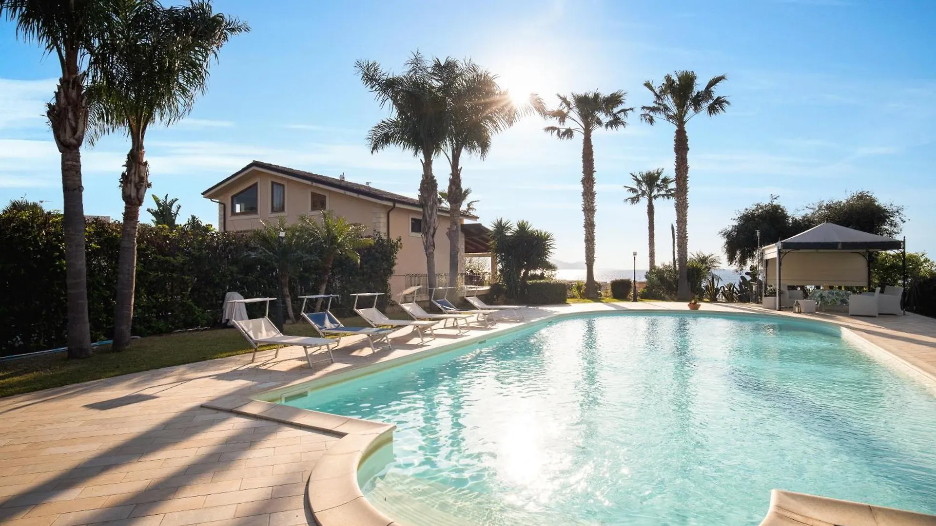 Panoramica Villa Con Piscina Sul Mare Cinisi